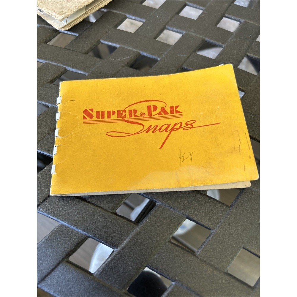 Vintage Super Pak Snaps Book New Years Eve 1953 S.W. PA Black White